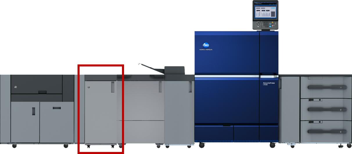 Konica Minolta’s production printing system with GBC PUNCH G3